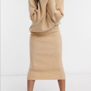 ASOS knit midi skirt